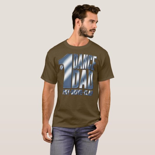 Mannen 1 Dance Dad T-shirt (Voorkant volledig)