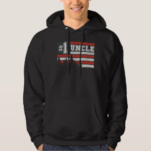 Mannen 1 Oom Amerikaanse vlag 4th van juli vet Hoodie