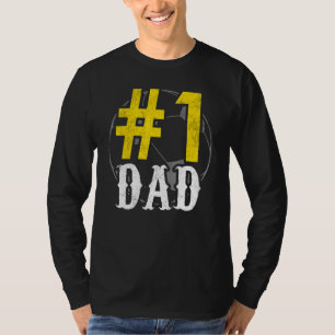 Mannen 1 Pap Voetbal Speler Voetbal Papa T-shirt