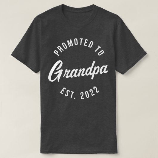 Mannen 1e keer opa EST 2022 Nieuwe Eerste opa 2 T-shirt (Design voorkant)
