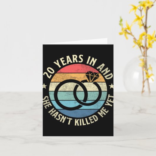 Mannen 20 jaar in &amp; Ze heeft 't Killed Me  Kaart (Gele Bloem)