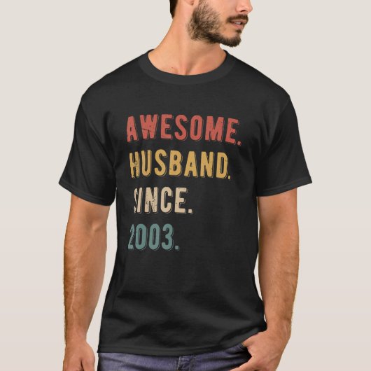 Mannen 20ste weddenschap Jubileum - Geweldige man T-shirt (Voorkant)