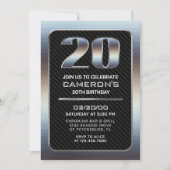 Mannen 20th Verjaardag Kaart (Voorkant)