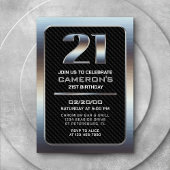 Mannen 21e verjaardag Uitnodiging