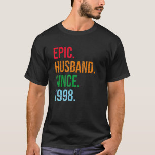 Mannen 25e weddenschap Jubileum Ideeën Epic Husban T-shirt