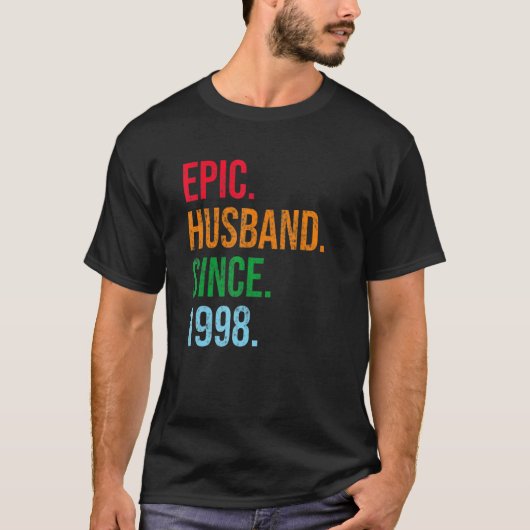 Mannen 25e weddenschap Jubileum Ideeën Epic Husban T-shirt (Voorkant)