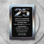 Mannen 25th Verjaardag Kaart
