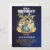 Mannen 26ste verjaardagsuitnodigingen Elegant Chic Kaart (Voorkant)