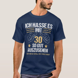 Mannen 30 jaar oud Man Funny Slogan 30e verjaardag T-shirt