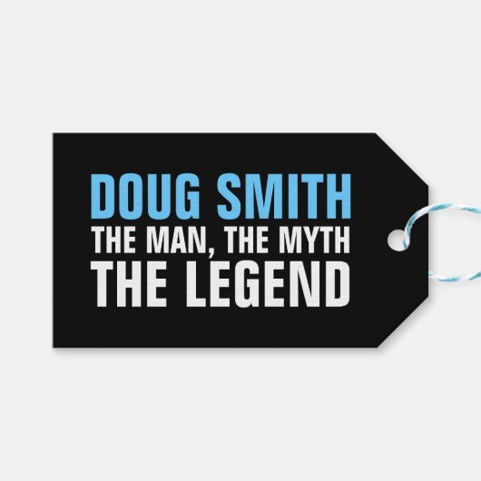 Mannen 30e/40e/50e/60e Verjaardagsfeestje Label Cadeaulabel (Voorkant (Horizontaal))