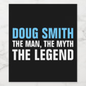 Mannen 30e/40e/50e/60e Verjaardagsfeestje Wijnlabe Wijn Etiket (Enkel label)