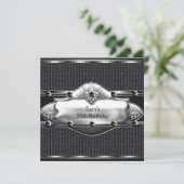 Mannen 30e verjaardag lederen zildemans kaart (Staand voorkant)