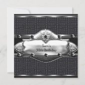 Mannen 30e verjaardag lederen zildemans kaart (Voorkant)