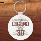 Mannen 30th Birthday Sleutelhanger (Voorkant)