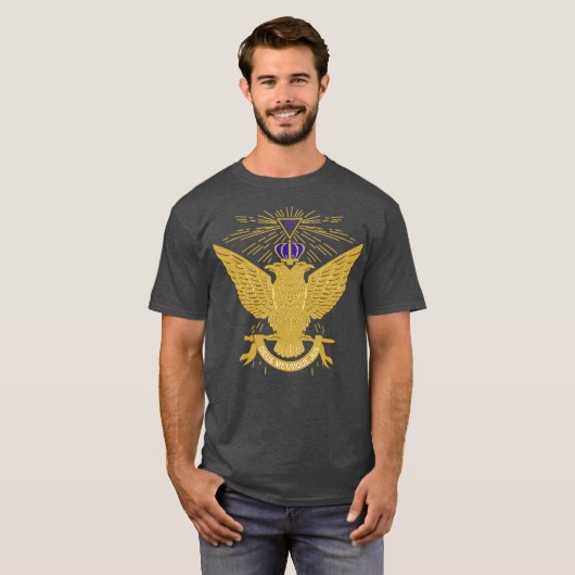 Mannen 33e graads Mason T Masonic T-shirt Schots (Voorkant volledig)