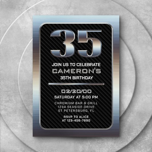 Mannen 35th Verjaardag Kaart