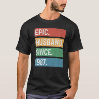 Mannen 36 jaar 36e Jubileum - Epic Husba T-shirt