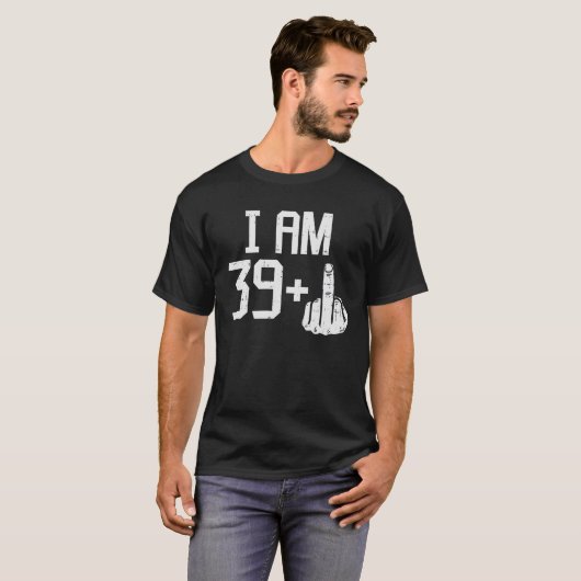 Mannen 39 plus gembergeldboei 40 jaar oud 40th t-shirt (Voorkant volledig)