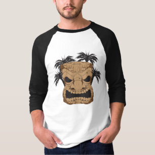 Mannen 3/4-inch Raglan Shirt van W Tiki Carving
