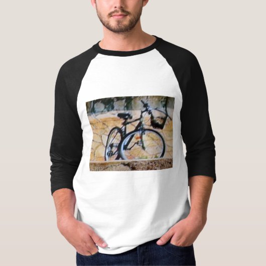 MANNEN 3/4 SLEEVE RAGLAN - BICYCLE T-SHIRT (Voorkant)