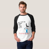 Mannen 3/4 Sleeve Raglan T-Shirt Boomeranged (Voorkant volledig)
