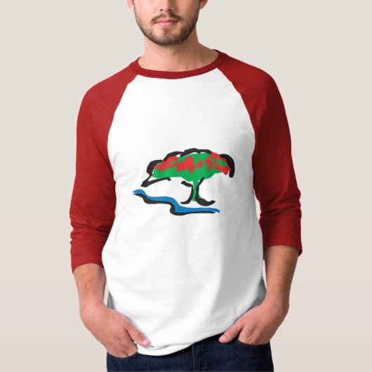 Mannen 3/4 Sleeve T-shirt (Voorkant)