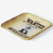 Mannen 40e verjaardag Cowboy Gezocht Poster Papieren Bordje (Gebogen)