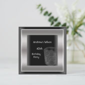 Mannen 40e verjaardag van het Man van de Elegant B Kaart (Staand voorkant)