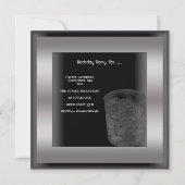 Mannen 40e verjaardag van het Man van de Elegant B Kaart (Achterkant)