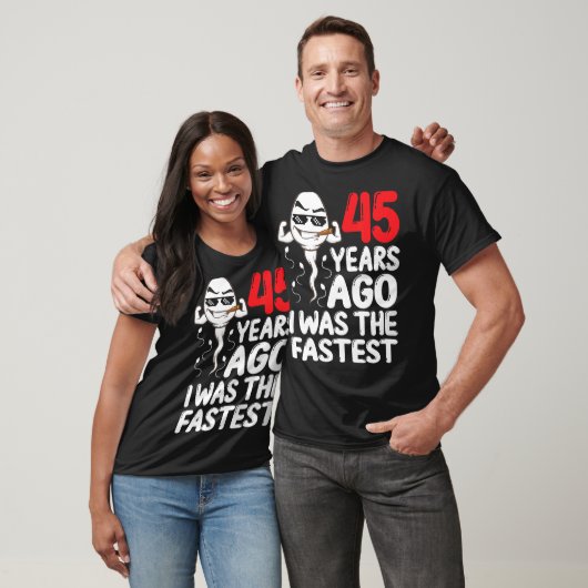 Mannen 45e Verjaardag Gag Jurk 45 jaar geleden was T-shirt (Unisex)