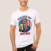 Mannen 4 juli Tri-Blend shirt (Voorkant)