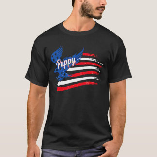 Mannen 4 juli vlag van appelmoes van appellak t-shirt