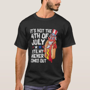 Mannen 4 juli warme dop vrouw komt uit volwassen H T-shirt