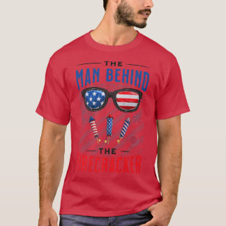 Mannen 4 juli Zwangerschap Aankondiging Man achter T-shirt