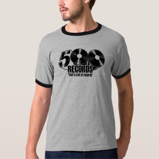 Mannen 500 Logo (ringer) T-Shirt (Voorkant)