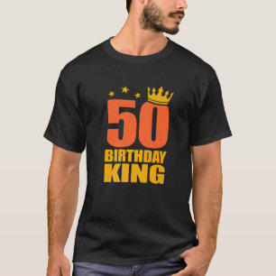 Mannen 50-jarige koning 50 jaar oud t-shirt