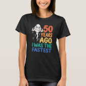 Mannen 50e verjaardag Gag Dress 50 jaar geleden wa T-shirt (Voorkant)