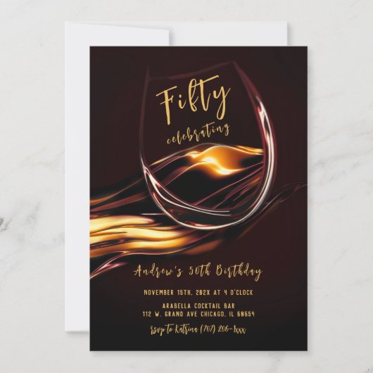 Mannen 50e verjaardag kaart (Voorkant)