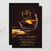 Mannen 50e verjaardag kaart (Voorkant / Achterkant)