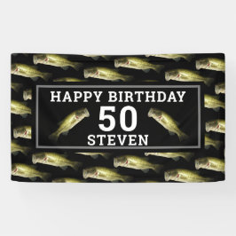 Mannen 50e verjaardagsfeestbas Gevist gepersonalis Spandoek
