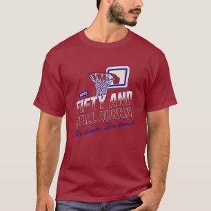 Mannen 50ste verjaardag 50 en Still Dunkin' T-shirt
