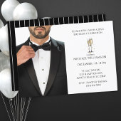 Mannen 50th Verjaardag Zwart Tuxedo Ball Kaart