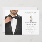 Mannen 50th Verjaardag Zwart Tuxedo Ball Kaart (Voorkant)