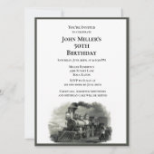 Mannen 50th Verjaardagsfeest Uitnodiging (Voorkant)