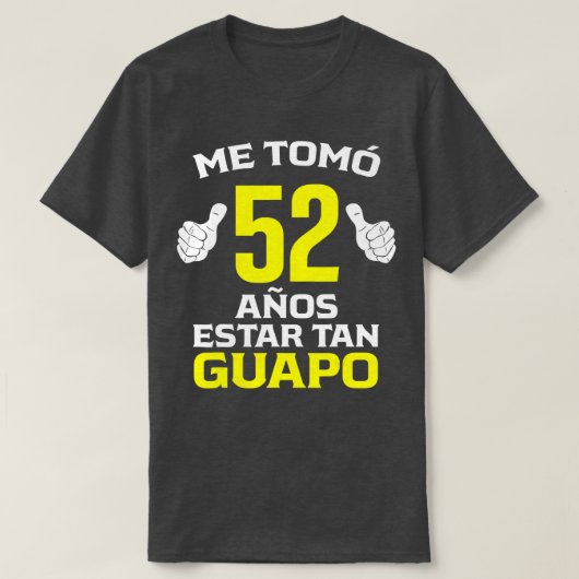 Mannen 52 Anos Regalo de Cumpleanos 52 para el T-shirt (Design voorkant)