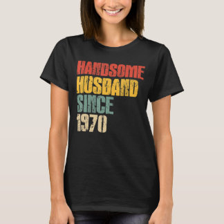 Mannen 53rd Wedding Jubileum voor Him Handsome Hus T-shirt