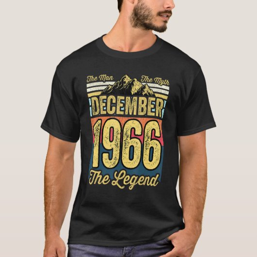 Mannen 55e verjaardag het Man de mythe de Legende  T-shirt (Voorkant)