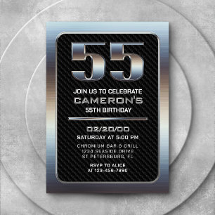 Mannen 55th Verjaardag Kaart