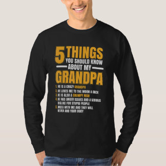 Mannen 5 dingen die je zou moeten weten over opa C T-shirt