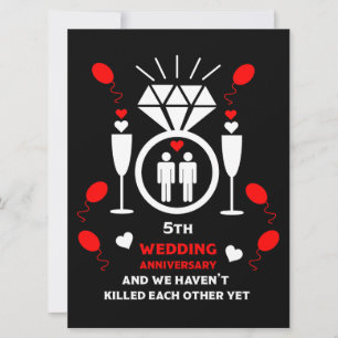 Mannen 5e Jubileum voor weddenschappen